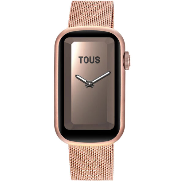 Reloj Tous 3000132400 smartwatch T-Band Mesh con brazalete de acero IPRG rosado