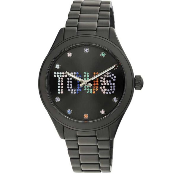 Reloj analógico TOUS 200351113 T-Logo mujer con brazalete de acero IP negro 316L