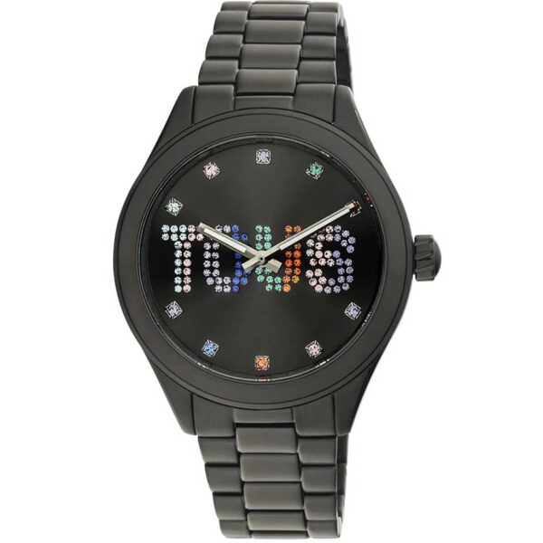 Reloj analógico TOUS 200351113 T-Logo mujer con brazalete de acero IP negro 316L