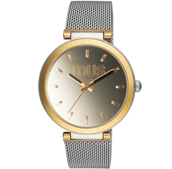 Reloj analógico Tous 3000132000 mujer S-Mesh Mirror con brazalete de acero inoxidable y esfera en acero IPG dorado. comprar en Tenerife